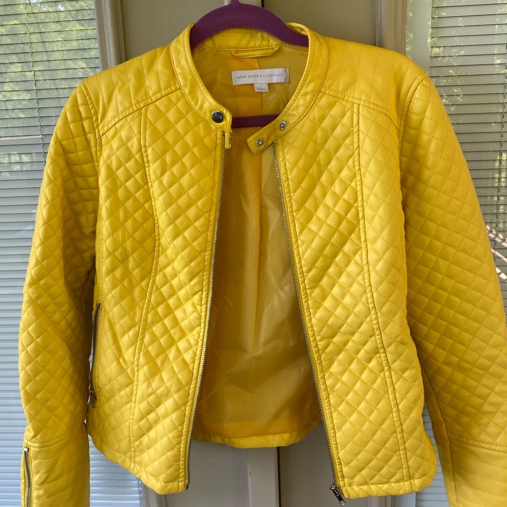 Yellow Leather Jacket